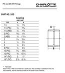 Cream Spigot x CTS Socket Reducing and Flush SDR 40 CPVC Bushing 