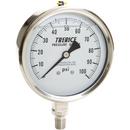 4 x 1/4 in. 0-100 psi Stainless Steel Filled Pressure Gauge