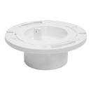 3 in. x 4 in. Plumbfit PVC Closet Flange with Plastic Swivel Ring and Knockout 