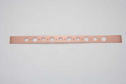 1-3/4 in. x 26 in. Copper Bonded Steel Pipe Support Bracket with 3/4 in. to 1 in. Holes