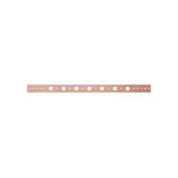 1-1/4 in. x 20 in. Copper Bonded Steel Pipe Support Bracket with 1/2 in. Holes