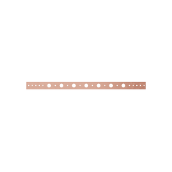 1-1/4 in. x 20 in. Copper Bonded Steel Pipe Support Bracket with 1/2 in. Holes
