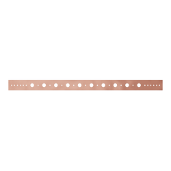 1-1/4 in. x 26 in. Copper Bonded Steel Pipe Support Bracket  with 1/2 in. Holes