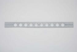 2 in x 20 in with 1-3/8 in holes Galvanized Steel Pipe Support Bracket