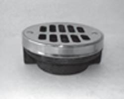 2 in. Threaded Cast Iron Shower Drain in Chrome