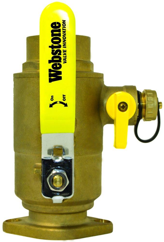 Webstone a brand of NIBCO Forged Brass Uni-flange Ball Valve with Drain 