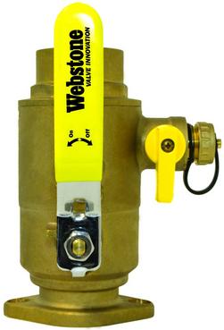 2 in. Forged Brass Uni-flange Ball Valve with Drain