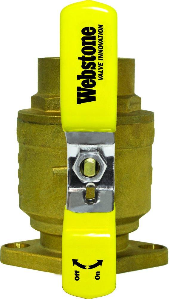 Webstone a brand of NIBCO Sweat x Flanged Forged Brass Full Port Isolator Ball Valve 