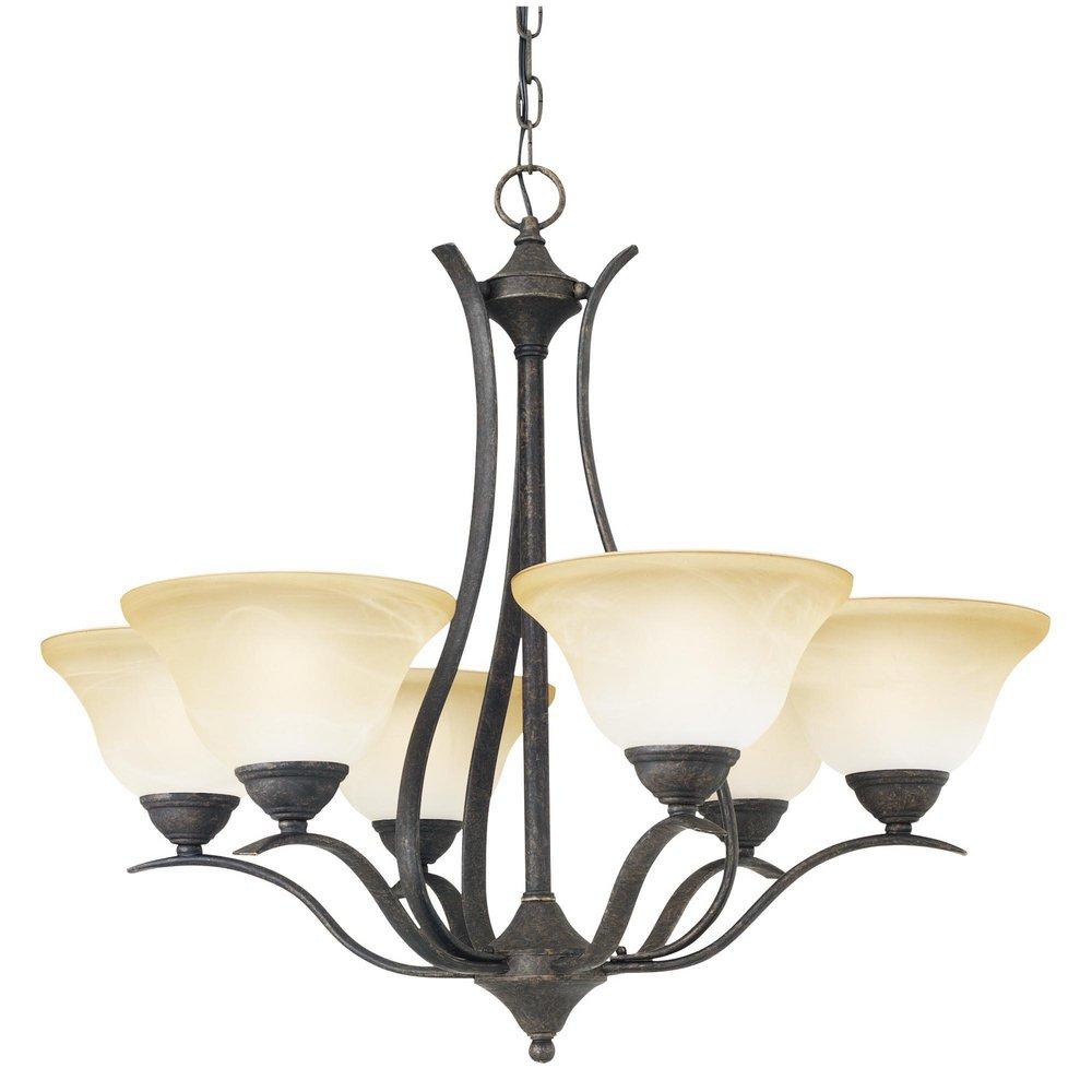 Thomas Lighting Sable Bronze 29 x 26 in. 100 W 6-Light Chandelier 