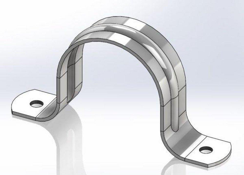 Empire Industries Carbon Steel Electrogalvanized Pipe Strap 