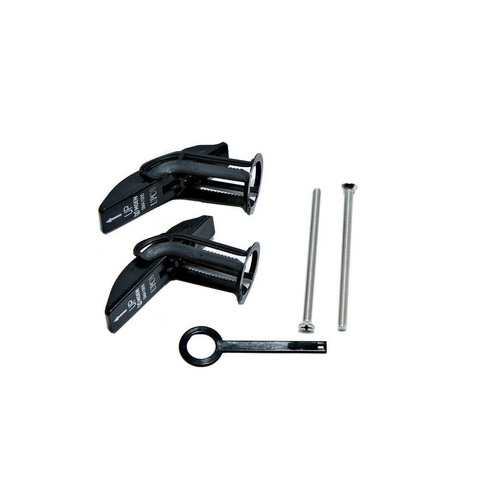 Moen Black Secure Mount Anchors Slide Bar 
