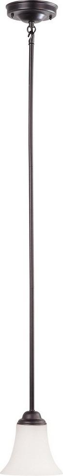 NUVO Dark Chocolate Bronze 60W 1-Light Mini Pendant Light Fixture 