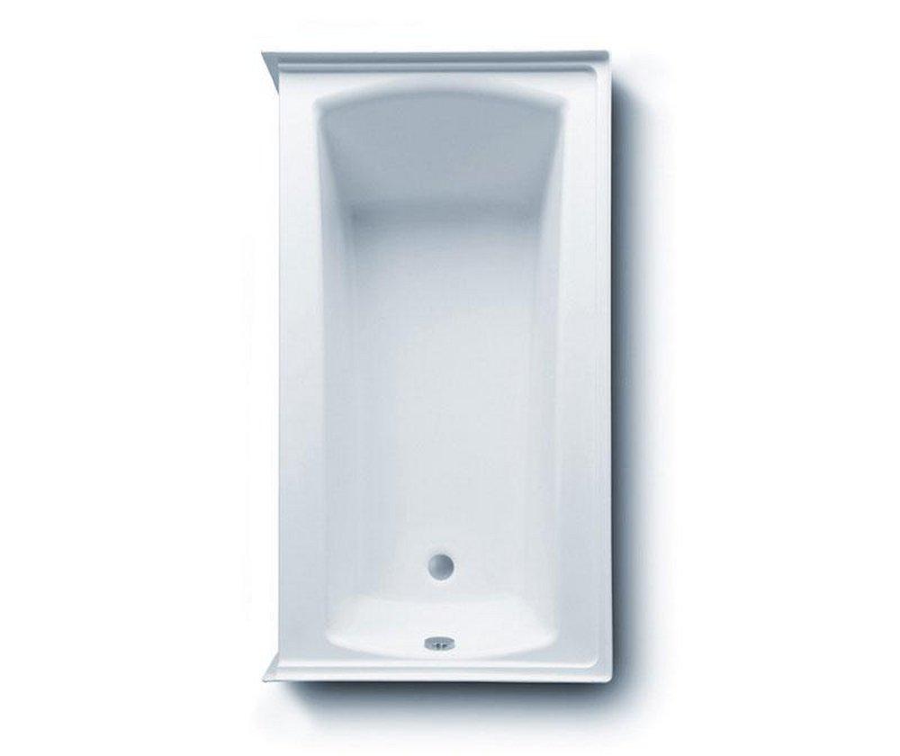 Aquatic White 60 x 60 in. Bathtub with Left Hand Drain 