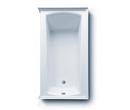 Aquatic White 60 x 60 in. Bathtub with Left Hand Drain 