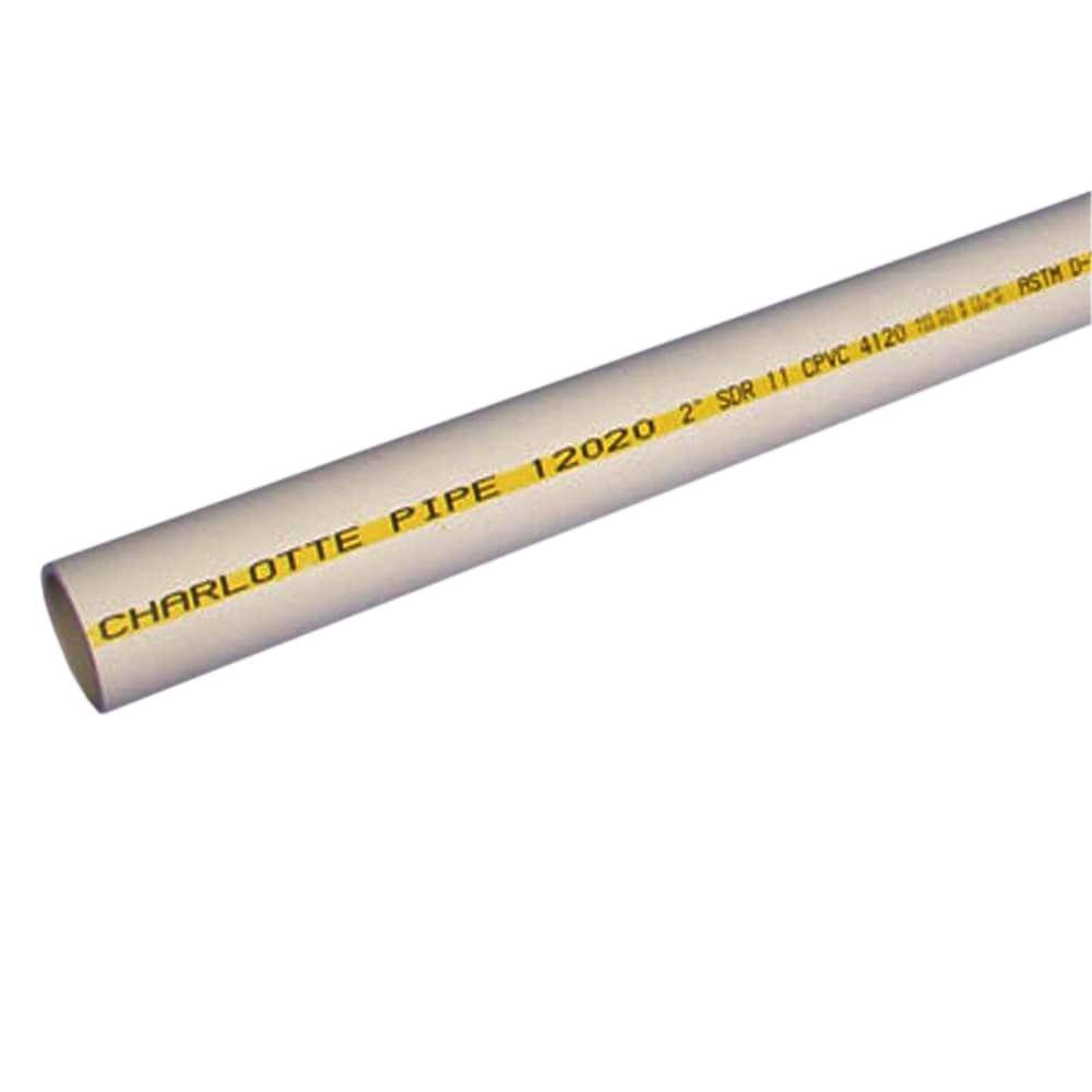 Cream 1-1/2 in. Plain End SDR 11 Plastic Pressure Pipe 