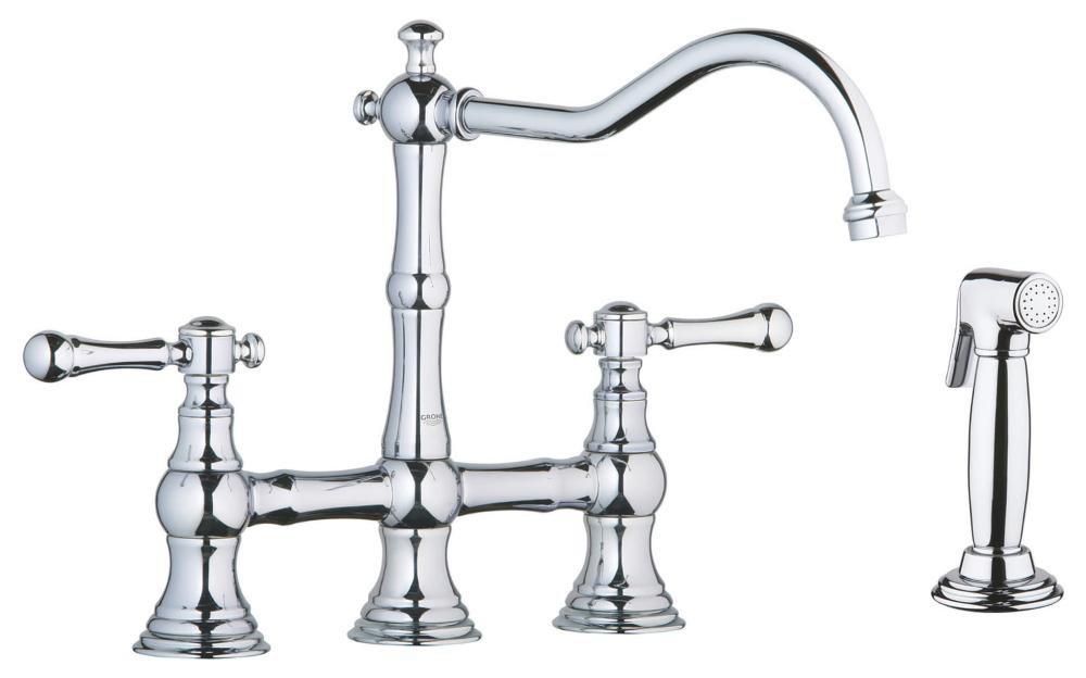 GROHE StarLight&reg; Chrome Metal Handle 