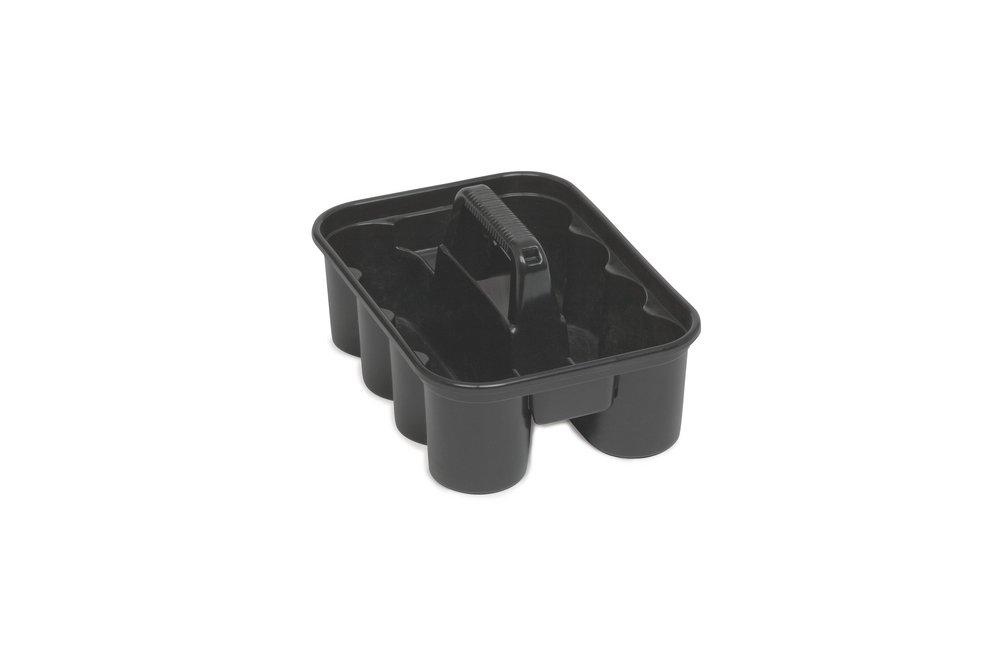Rubbermaid Black Plastic Deluxe Carry Caddy in Black 
