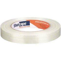 18 mm x 55 m White Economy Grade Fiberglass Reinforced Strapping Tape