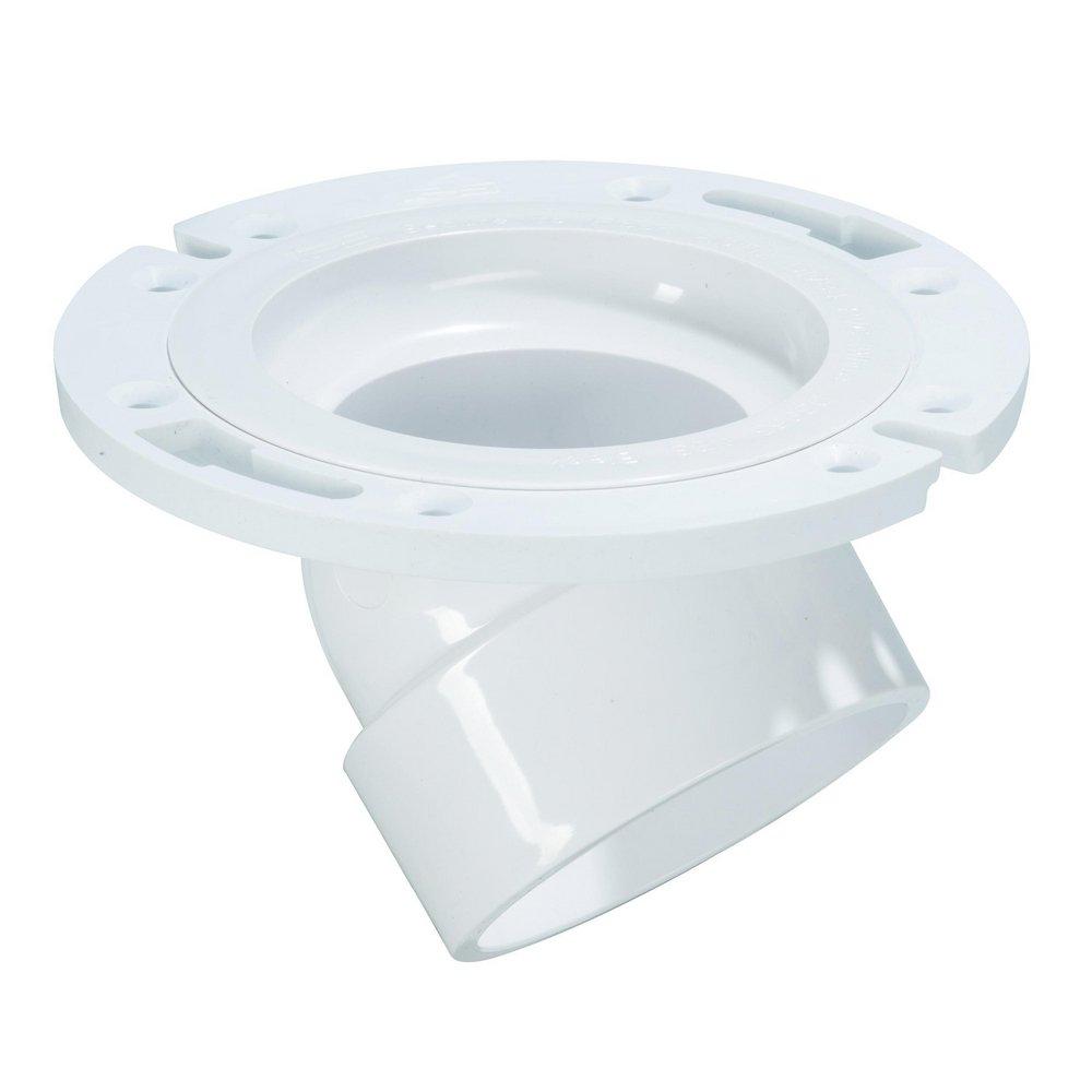 Water-Tite 45 Degree Closet Flange with Adjustable Ring 