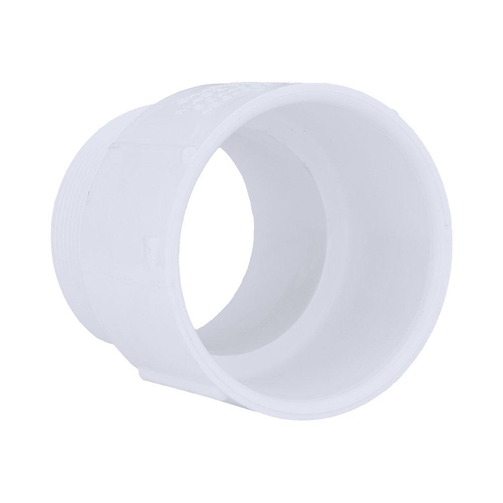 White PVC Schedule 40 Male Adapter 
