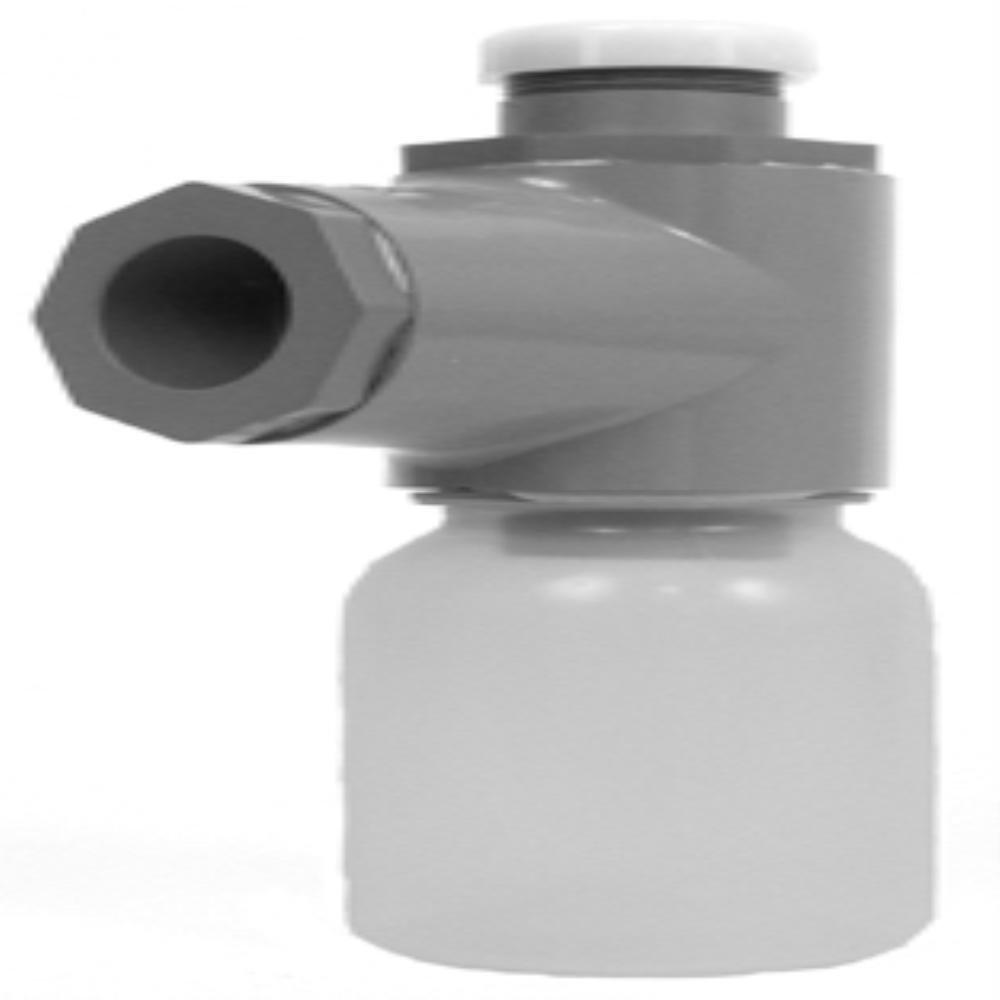 Dark Grey ChemDrain CPVC Jar Trap with Tail Piece Adapter 