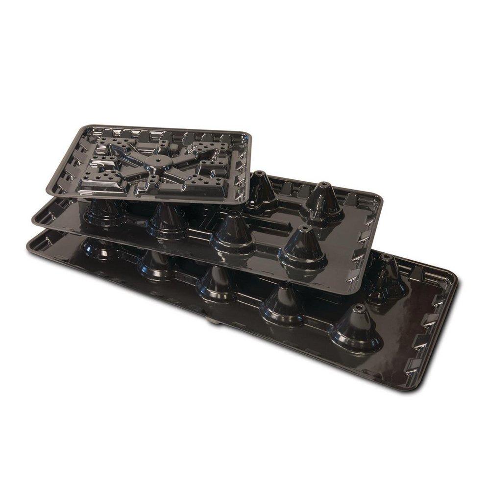 Rectorseal Black 28 x 4-1/4 in. Condensate Drain Pan in Black 