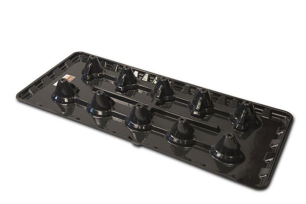 Rectorseal Black 28 x 4-1/4 in. Condensate Drain Pan in Black 