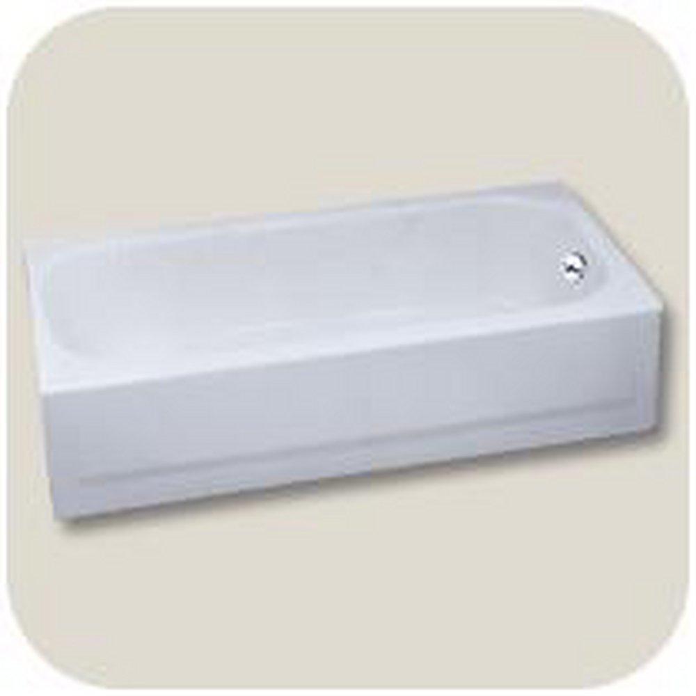 Briggs Plumbing Products White 60 x 30 in Porcelain Enameled Steel Bathtub with Right Hand Drain 