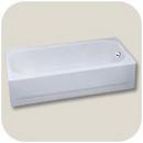Briggs Plumbing Products White 60 x 30 in Porcelain Enameled Steel Bathtub with Right Hand Drain 