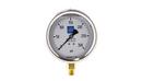 FPPI&reg; White 1/4 in. NPT Aluminum, Copper Alloy and Plastic Fire Sprinkler Liquid Fill Gauge 