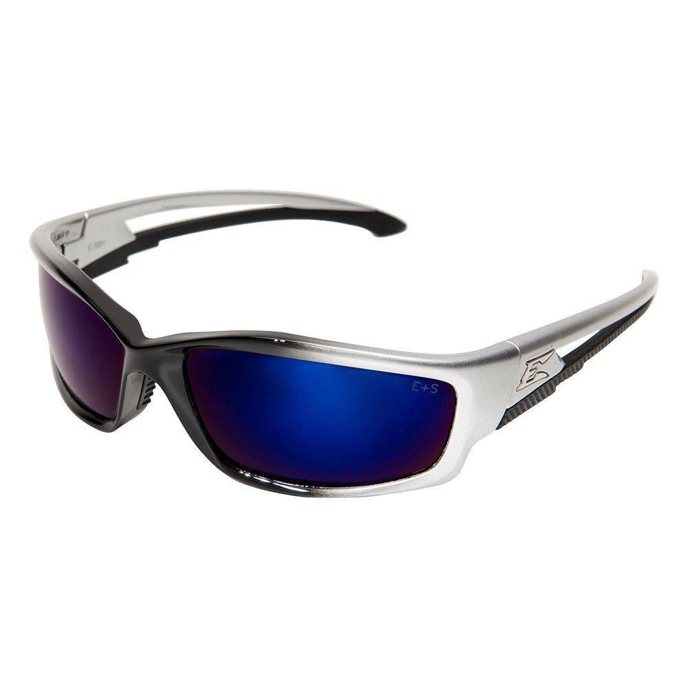Edge Eyewear Black Black and Silver Frame Safety Glasses 