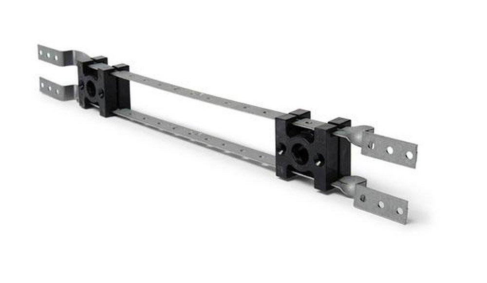 Sioux Chief Black 25-1/4 x 7/8 x 1-3/4 x 5/8 in. 25 lb. Galvanized Steel and ABS Bracket with Lock Block 