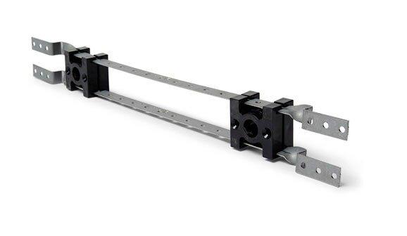 Sioux Chief Black 25-1/4 x 7/8 x 1-3/4 x 5/8 in. 25 lb. Galvanized Steel and ABS Bracket with Lock Block 
