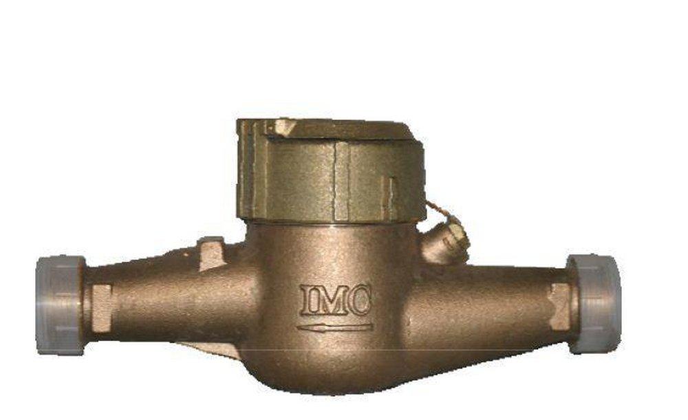 Infinity Metering 1 in. Multi-Jet Brass Meter with Brass Lid 