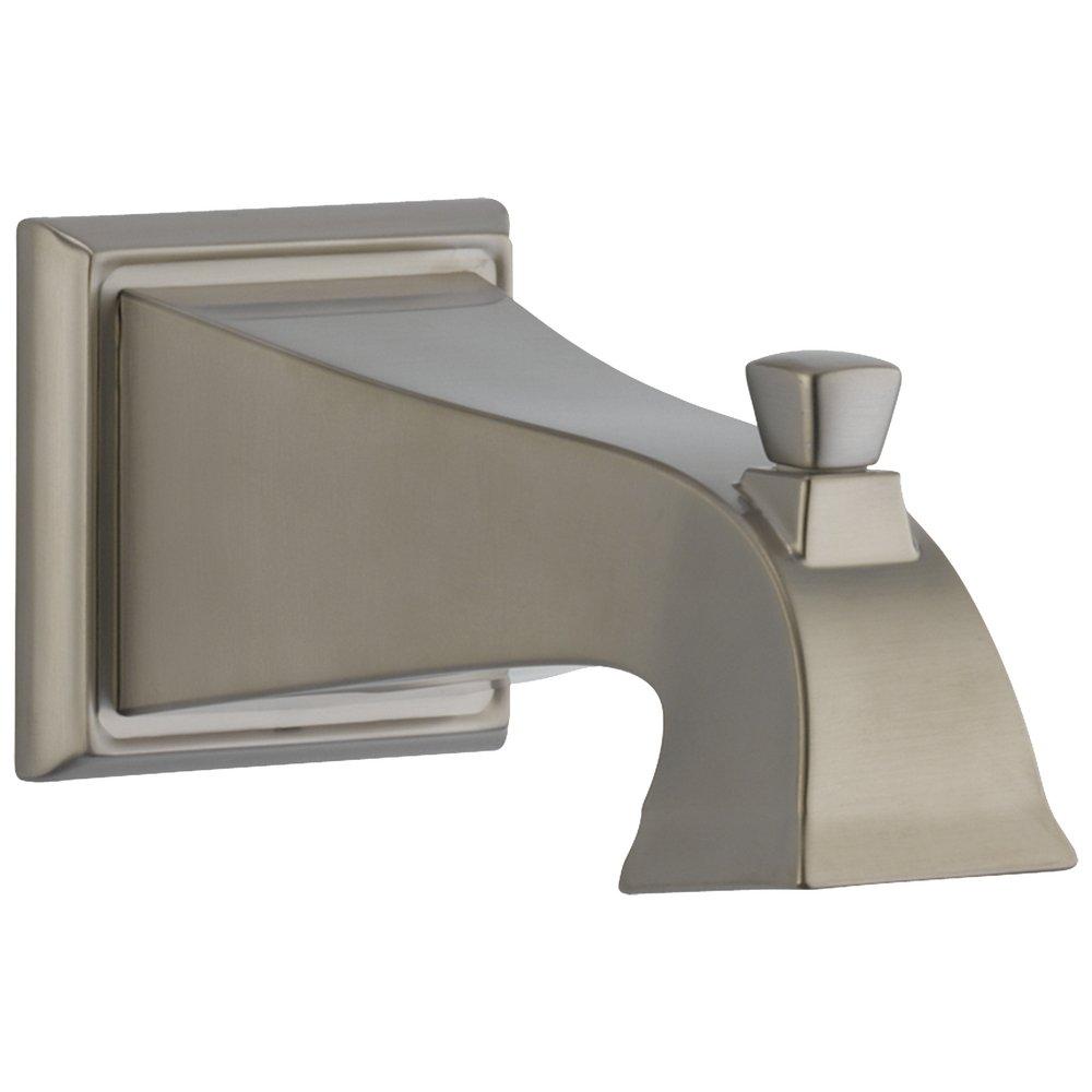 Delta Faucet Stainless 7-1/2 in. Pull-Up Diverter Tub Spout 