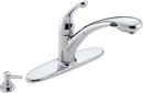 Delta Faucet Polished Chrome Single Handle Pull Out Kitchen Faucet 