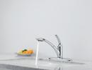 Delta Faucet Polished Chrome Single Handle Pull Out Kitchen Faucet 