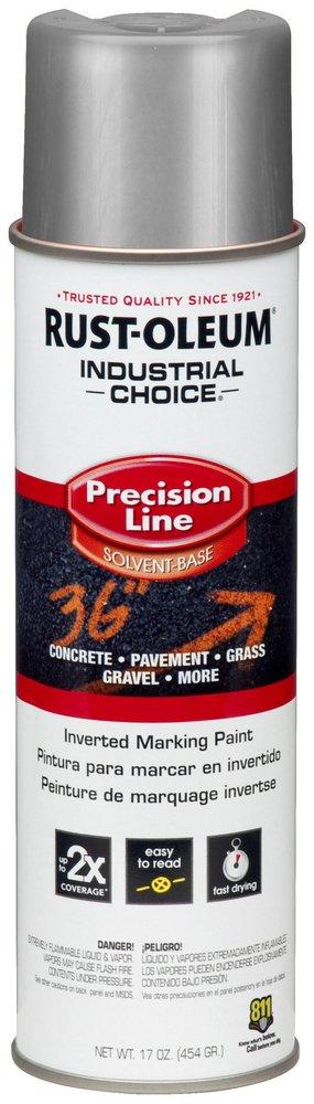 Rust-Oleum® Silver Silver Inverted Solvent-Based Marking Spray Paint 