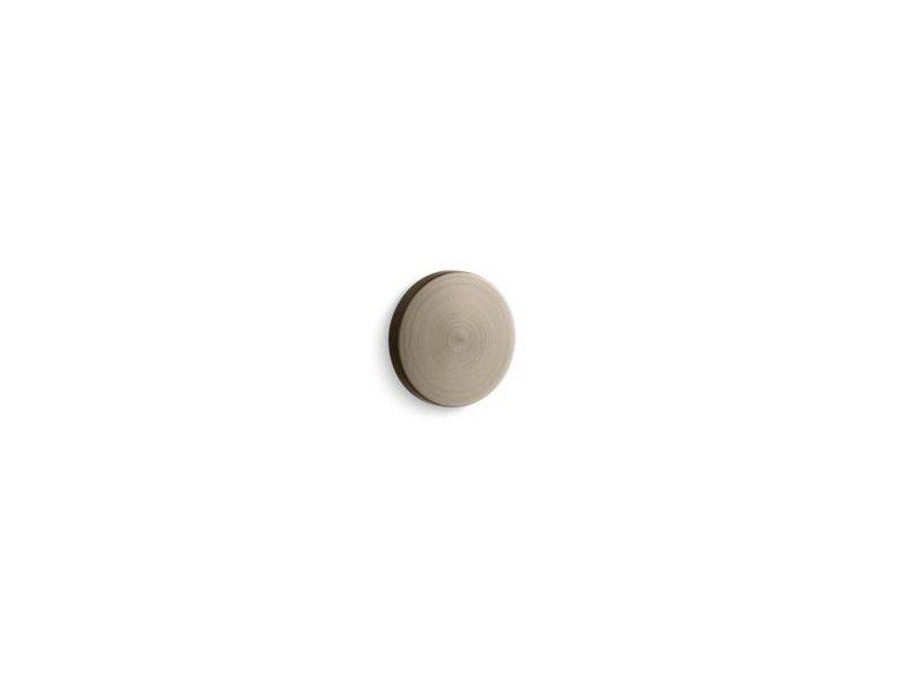 KOHLER Vibrant&reg; Brushed Bronze Ceramic and Metal Lavatory Overflow Cover 