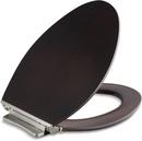 Elongated Closed Front Toilet Seat in Dark Antique