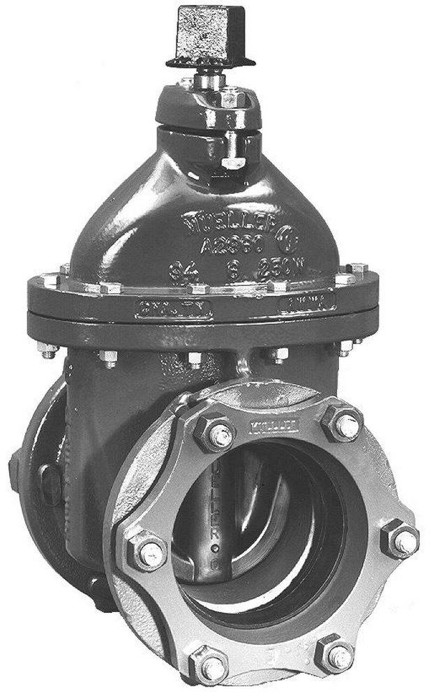 Mueller Company Slip x Flanged Ductile Iron Open Left Resilient Wedge Gate Valve 