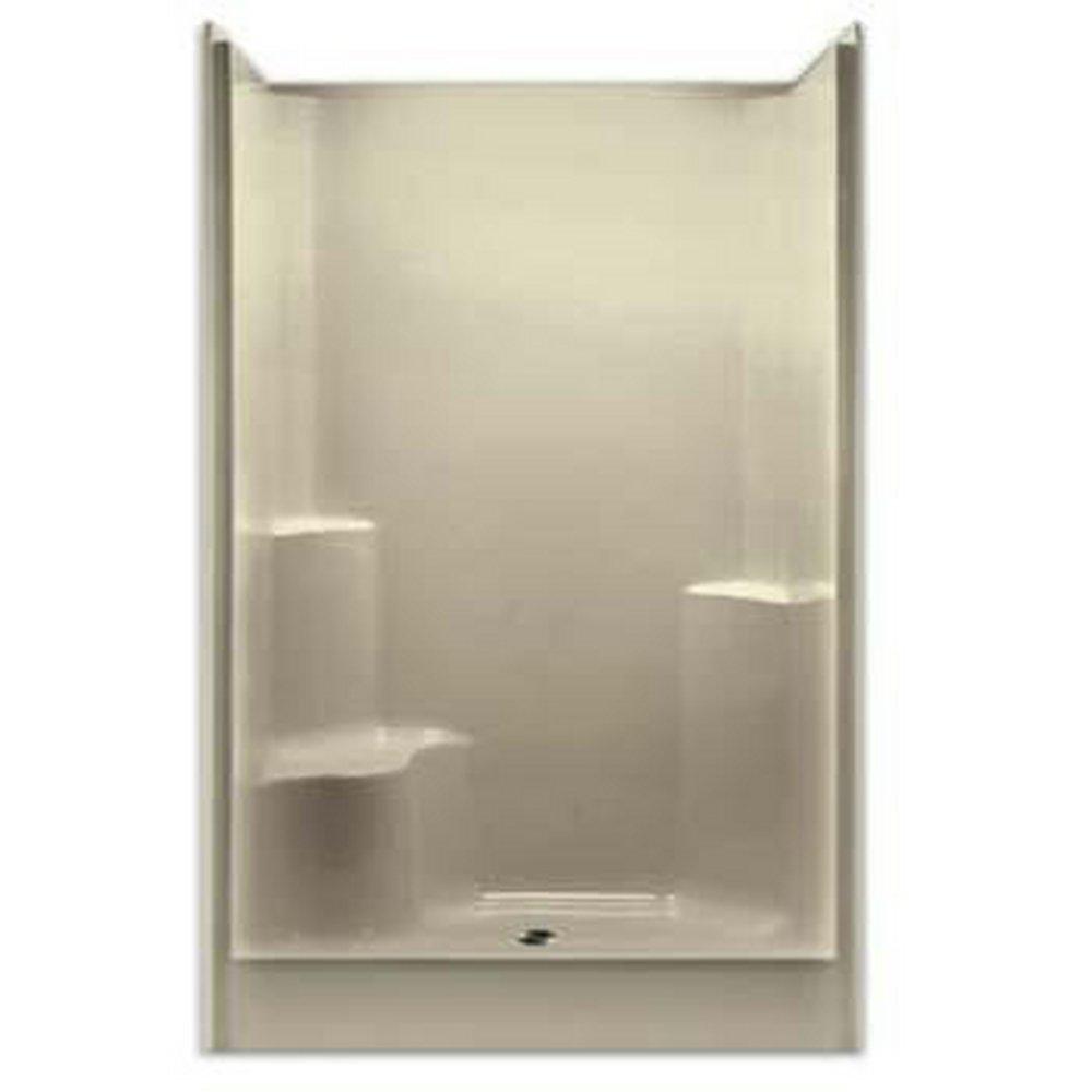 Aquarius Industries White 35-1/2 x 48 x 77-1/2 in. Alcove Shower Unit 