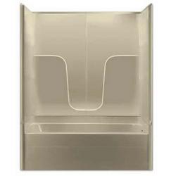 60 x 32-1/2 in. Tub and Shower Unit with Left Hand Drain in White