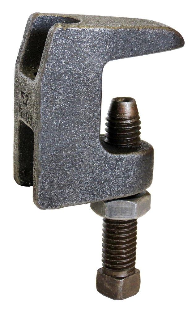 AnvilStrut Black 1-1/4 in. Hot Dipped Galvanized Ductile Iron C-Clamp Beam Clamp 