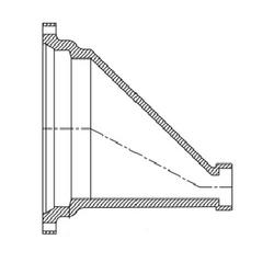 8 x 2 in. Mechanical Joint x FIPT C110 Full Body Reducer