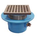 2 in. No Hub Floor Drain with 5 in. Square Strainer