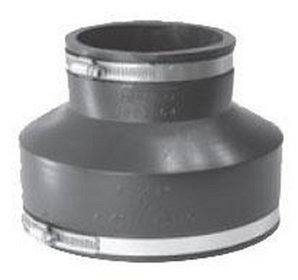 Fernco Clamp Plastic Coupling with Stainless Steel Band 