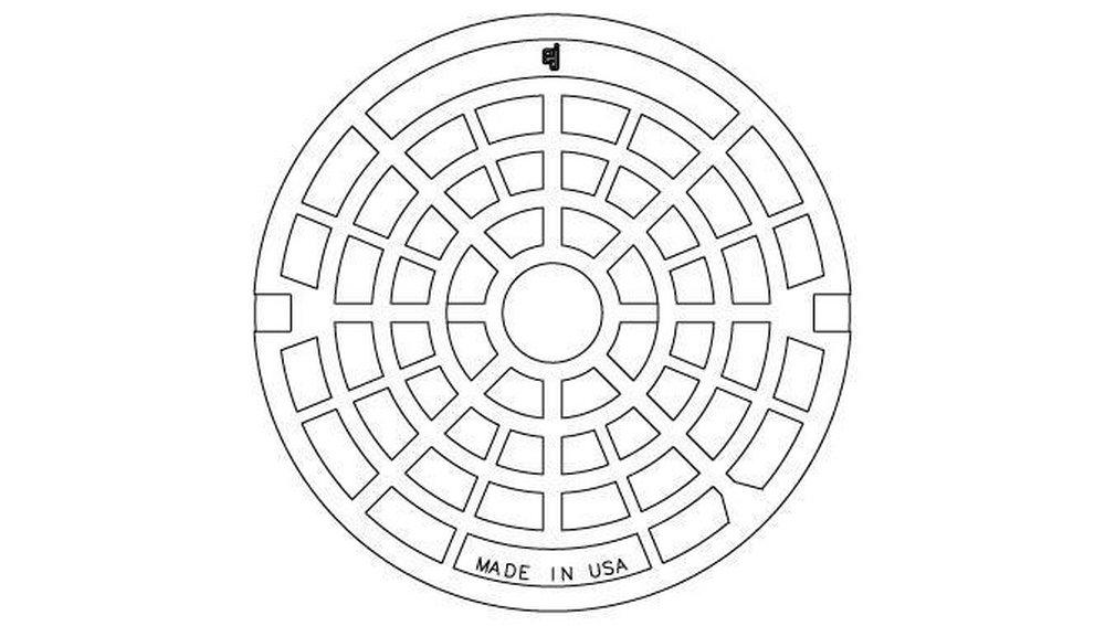 EJ Asphalt Black Manhole Cover 