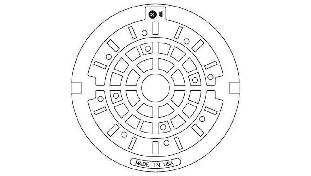 EJ Asphalt Black 12-Hole Cover 