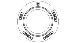 14-1/2 in. Undipped Reversible Ring